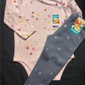 NWT Colorful Star Print Kids Matching Set Size 12M